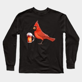 Red Cardinal Beer Long Sleeve T-Shirt